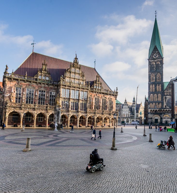 Bild vom Marktplatz der Stadt Bremen