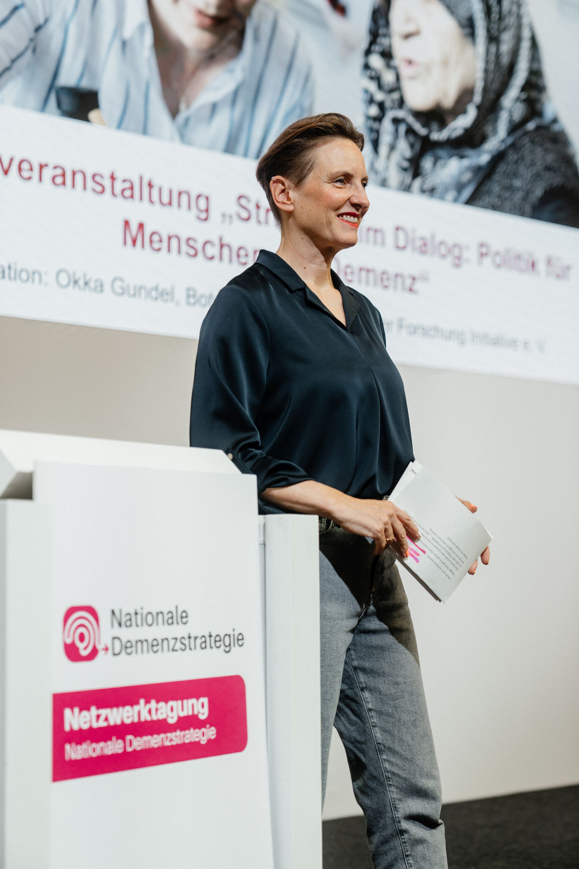 Okka Gundel, die den Abend moderierte.